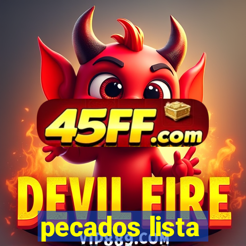 pecados lista